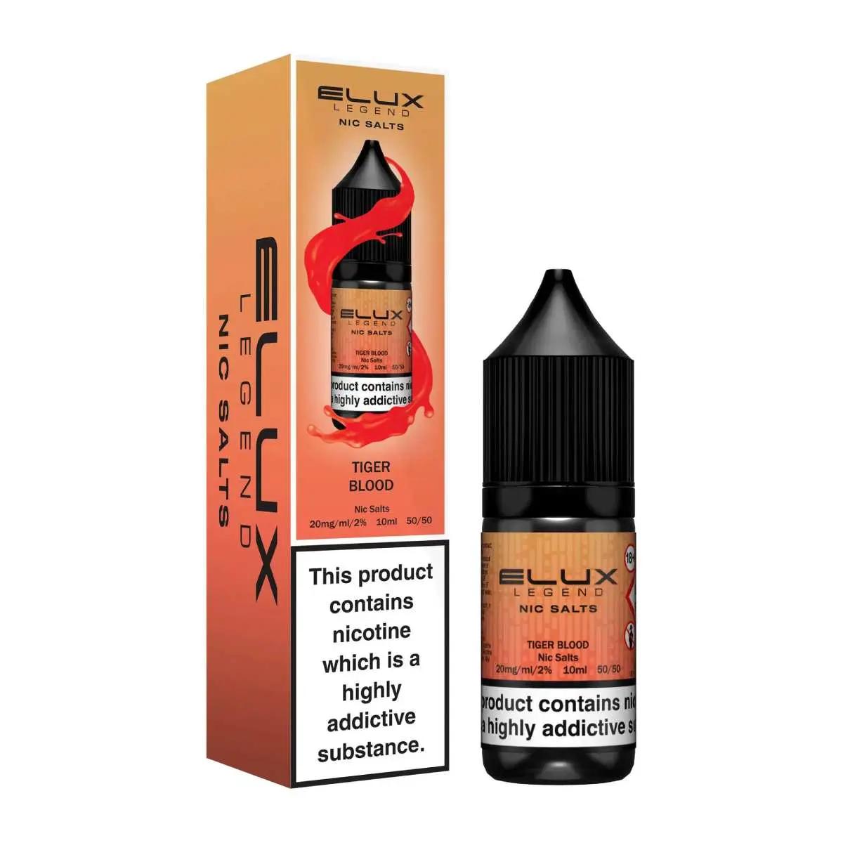 Product Image of Tiger Blood Nic Salt E-Liquid by Elux Legend 10ml